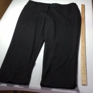 Chico’s Classic Black knit Pants  size 12  = Chico’s size 2